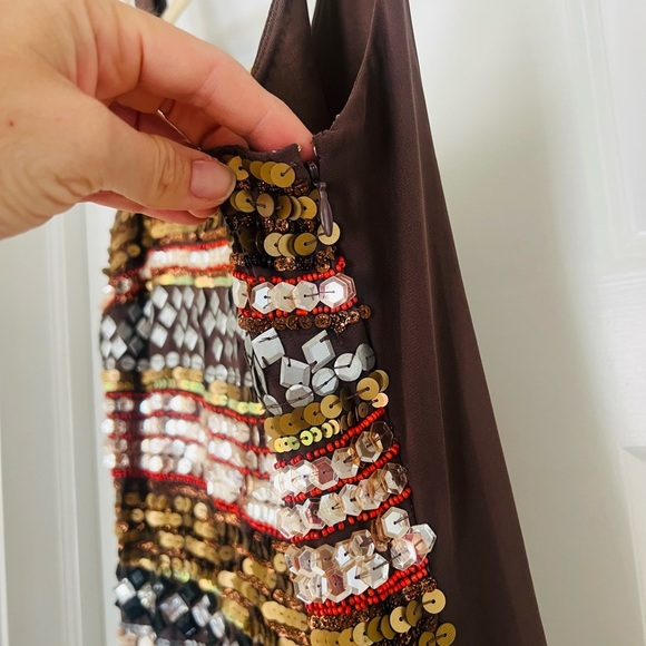 fabulous never worn Beaded dress by Romeo and Juliet size medium. - Picture 3 of 7